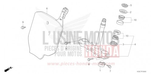 TIGE DE DIRECTION CRF150RBN de 2022